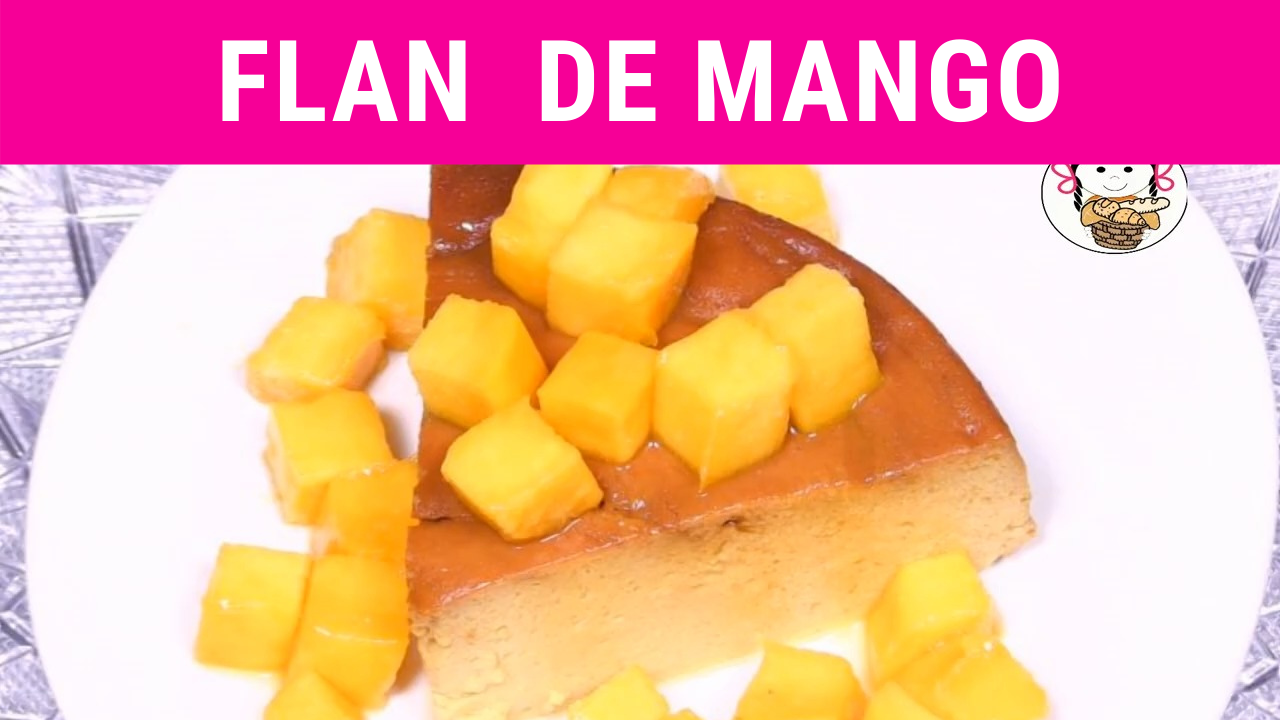 Flan de mango