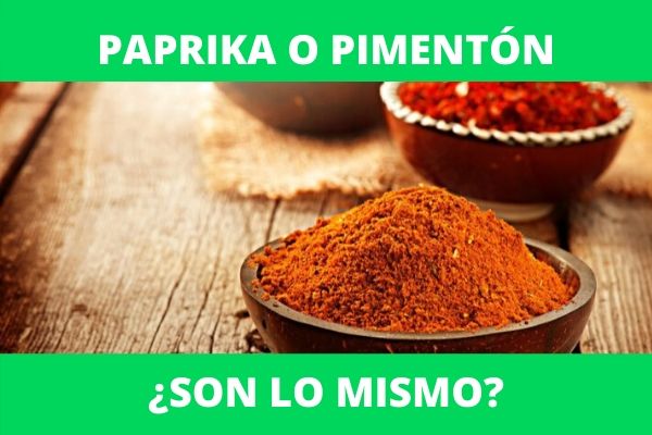 ¿El pimentón y la paprika son lo mismo?